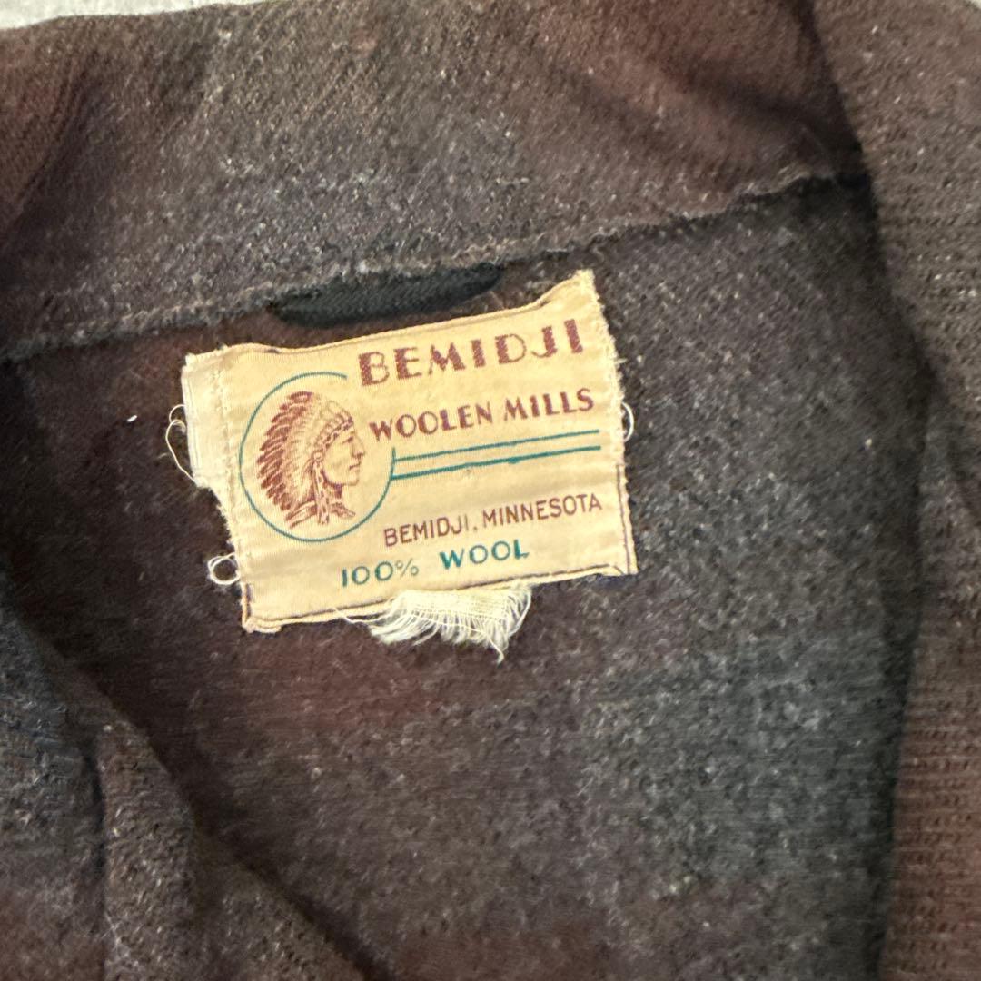 50s〜60s BEMIDJI woolen mills vintage