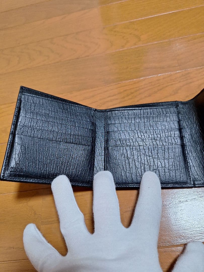 ✨未使用展示品✨　GUCCI ミニ財布　ホースビット　ジャガード　シマ　GG