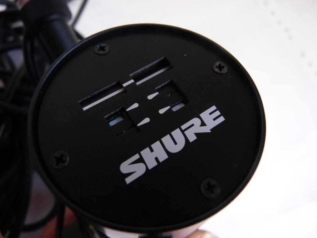 SHURE SM7B ダイナミックマイク ポップフィルター付き