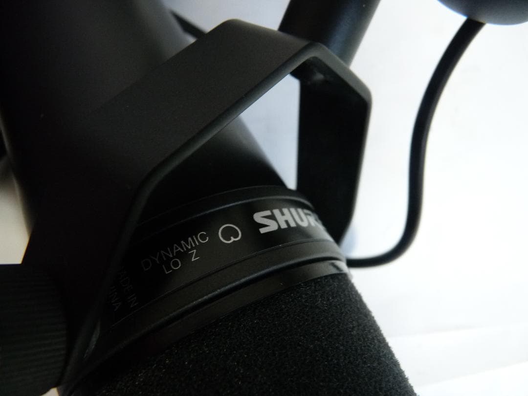 SHURE SM7B ダイナミックマイク ポップフィルター付き