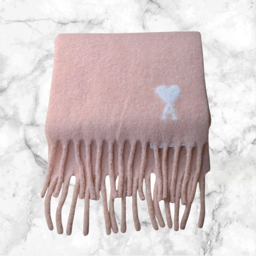 【Ami Paris】ピンク♡マフラー♡新品未使用最終値下げ！！！！