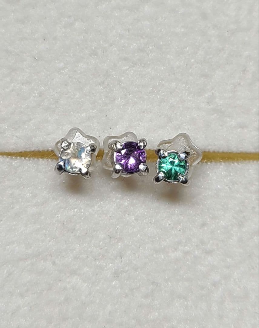 moca★ブラジルバターリャパライバトルマリン★ピアスオーダー