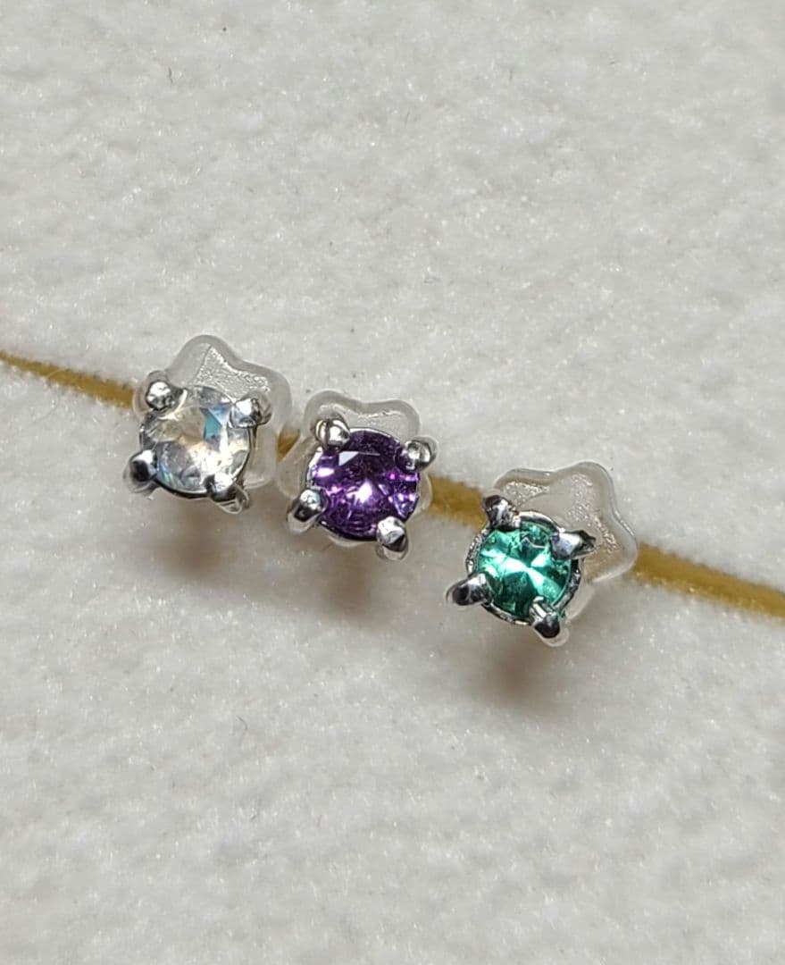 moca★ブラジルバターリャパライバトルマリン★ピアスオーダー