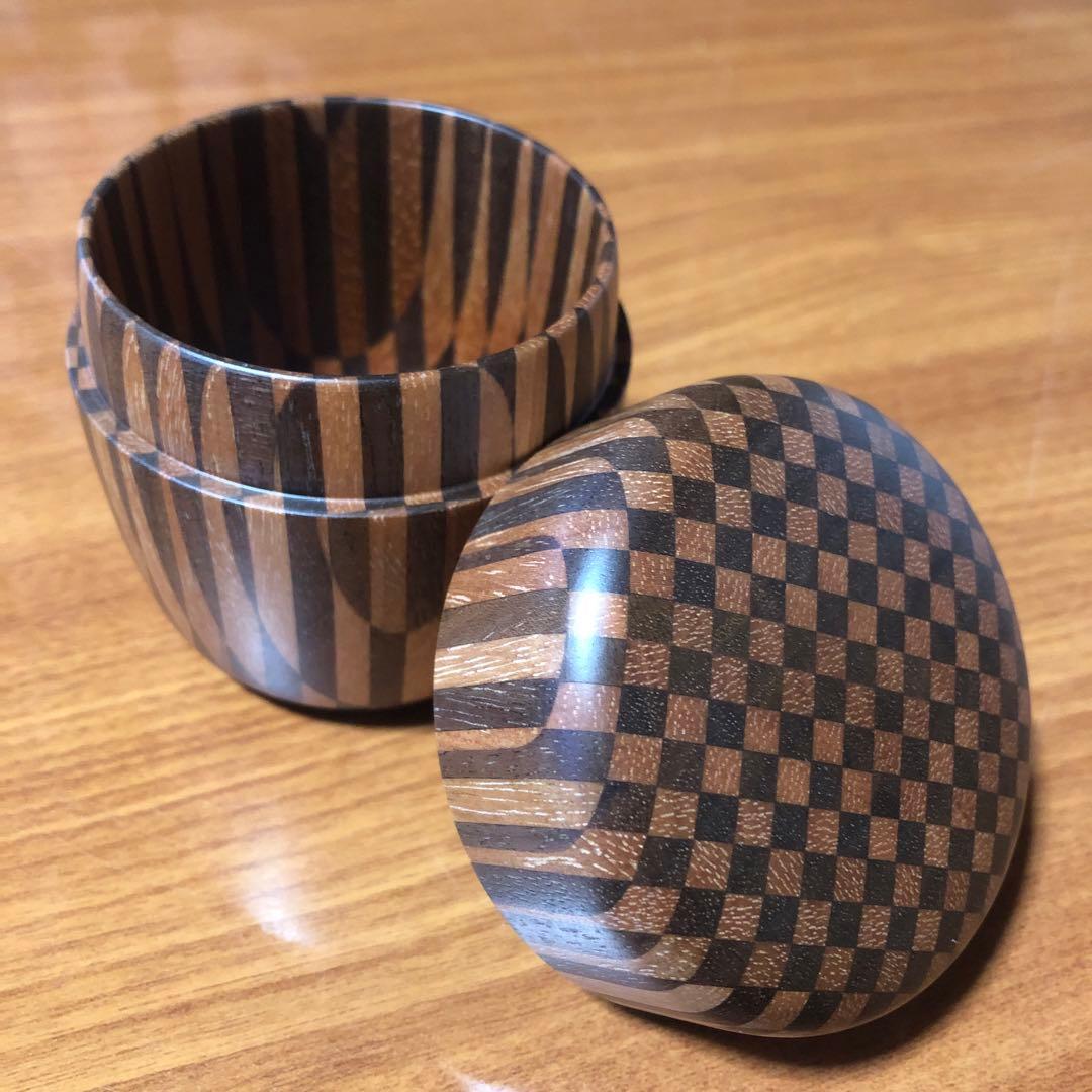 寄木細工 箱根細工 棗 なつめ 茶入れ 無垢 合子 茶道具 茶道 抹茶 茶筒