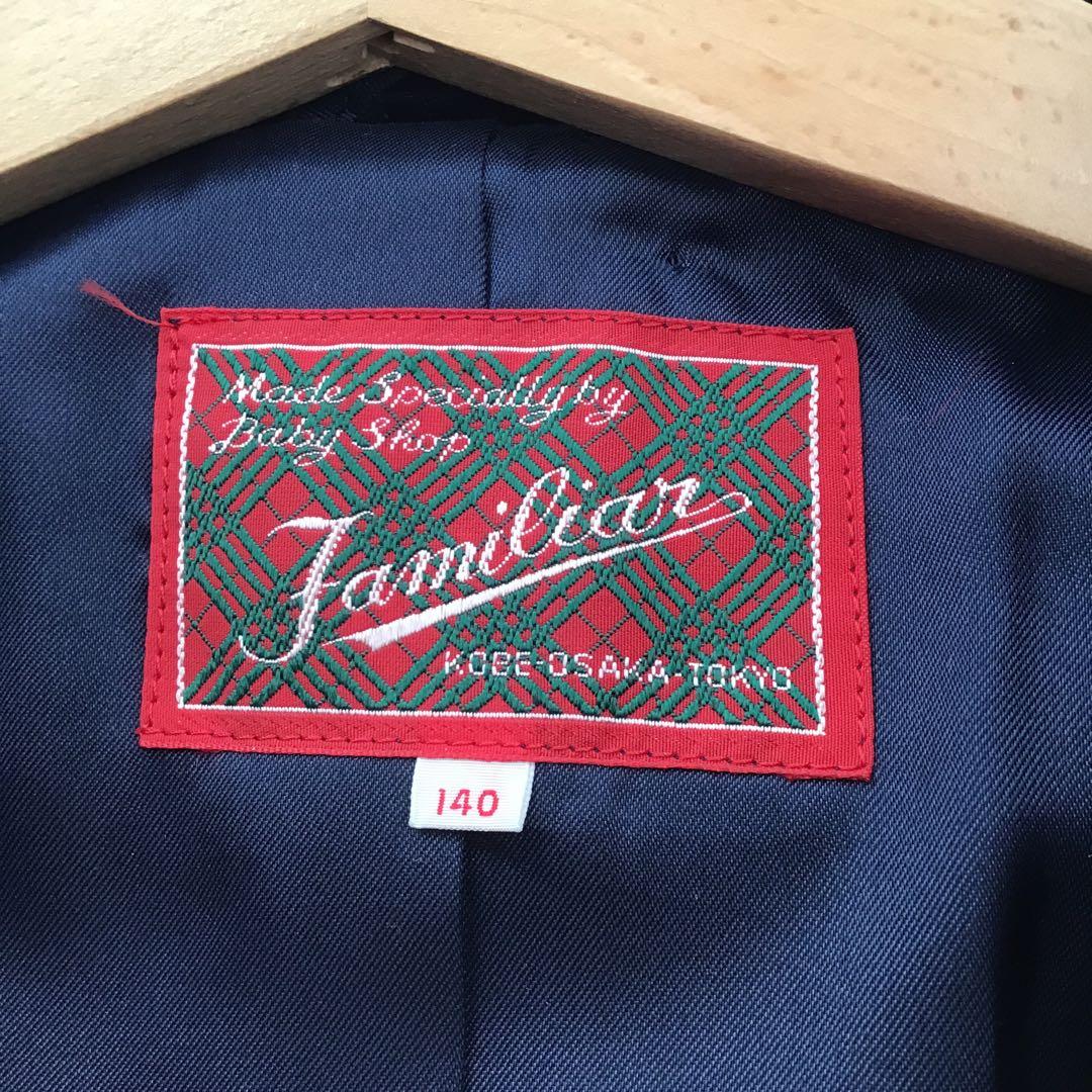 familia　ファミリア　ウール　コート　ネイビー　140 フォーマル
