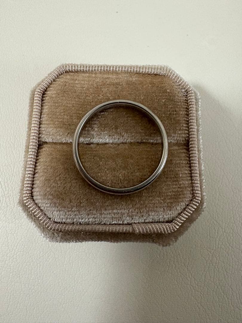 『3mm』Tiffany & Co. pt950 シンプル