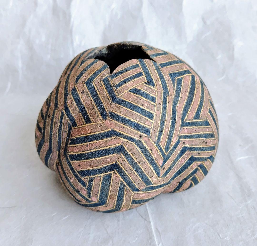 象嵌扁壺 (竹内真吾 作) 未使用 新品同様