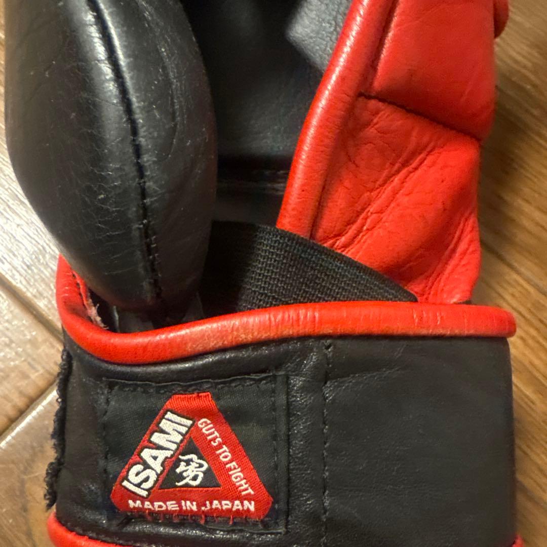【完売品】本革イサミパウンドグローブ黒ブレイキングダウン仕様カラー