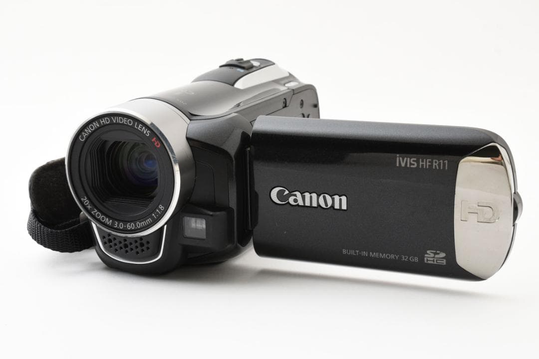【美品】Canon HDビデオカメラ　ivis HF R11　ブラック