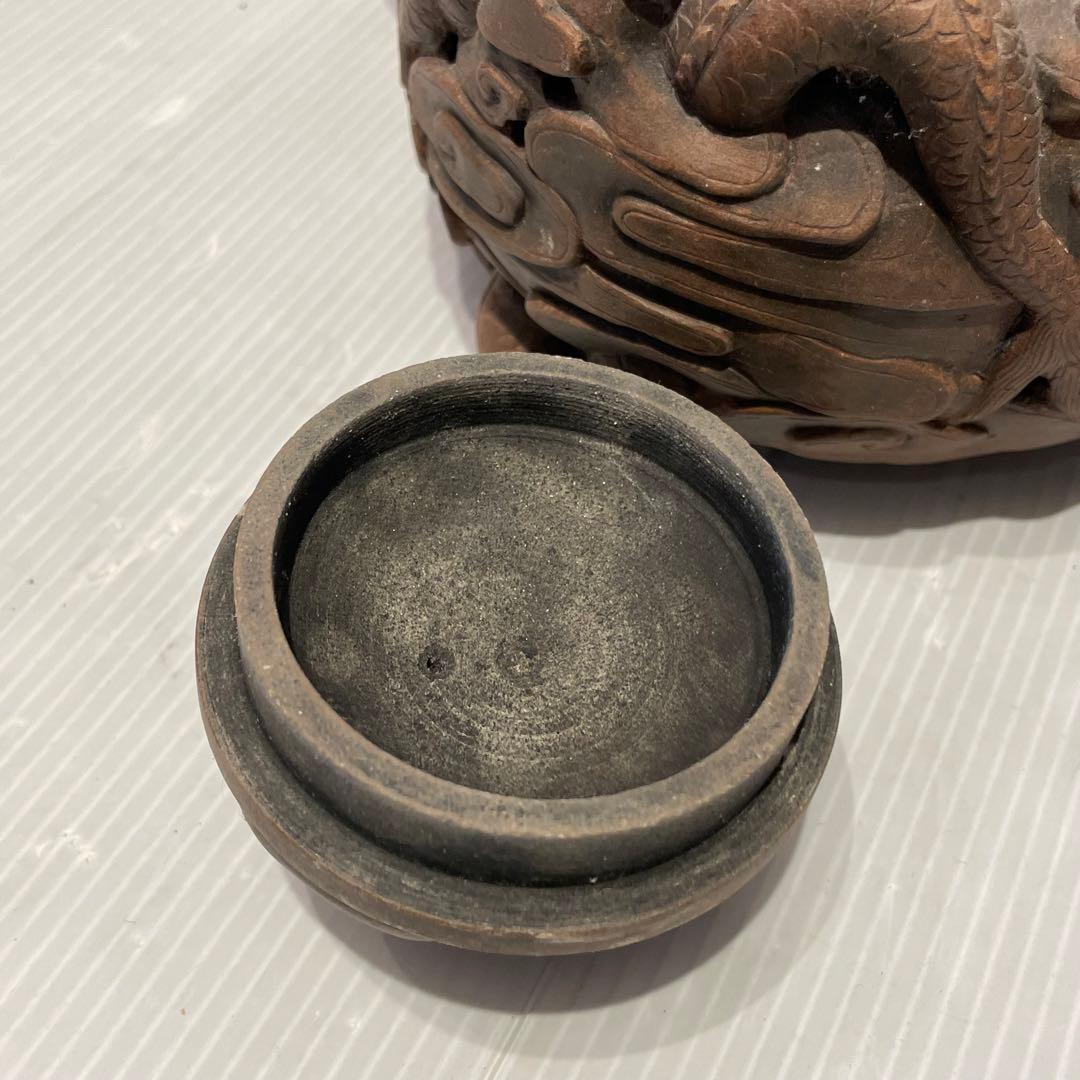 中国土産　急須　中国宜興 魚化龍　中国茶器　年代物　一点もの　アンティーク