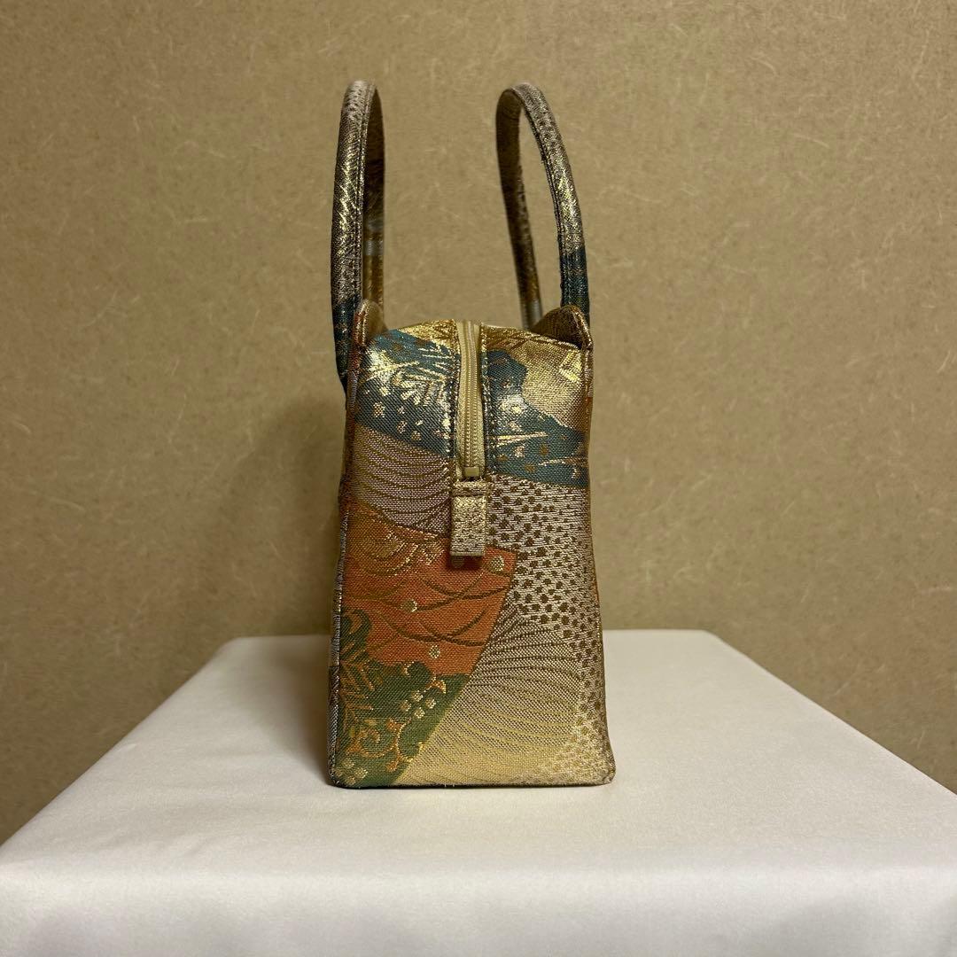 116和装小物　和装バッグ　利休バッグ 帯地使用