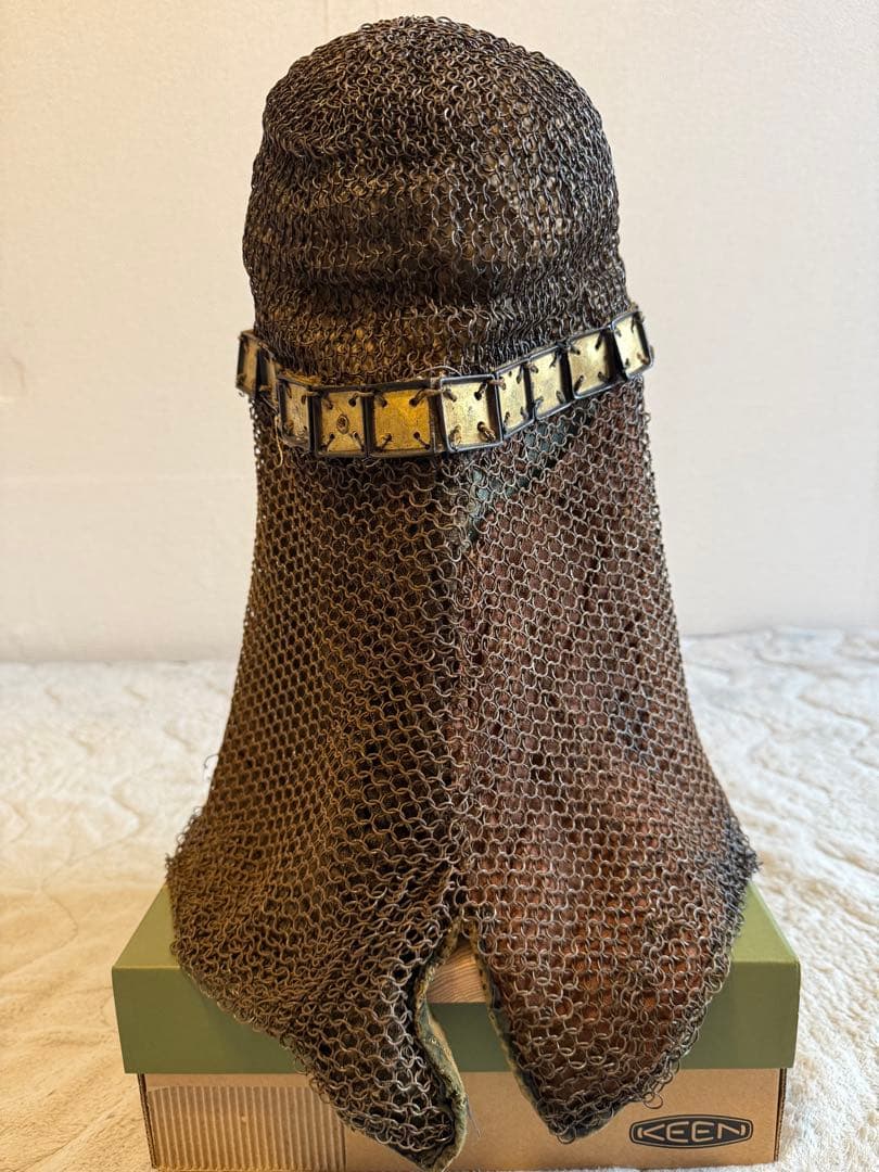 ⭕️ 江戸時代　鎖帷子　【鎖頭巾】　幕末　新撰組　忠臣蔵　❷