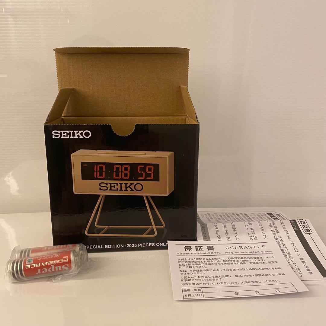SEIKO 2025年限定版 置時計 ゴールド