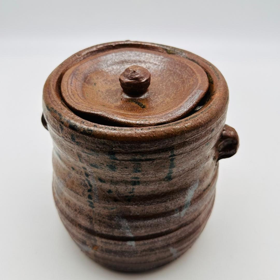 T　在銘　備前焼　耳付水差　陶芸　茶道具　茶器　焼物