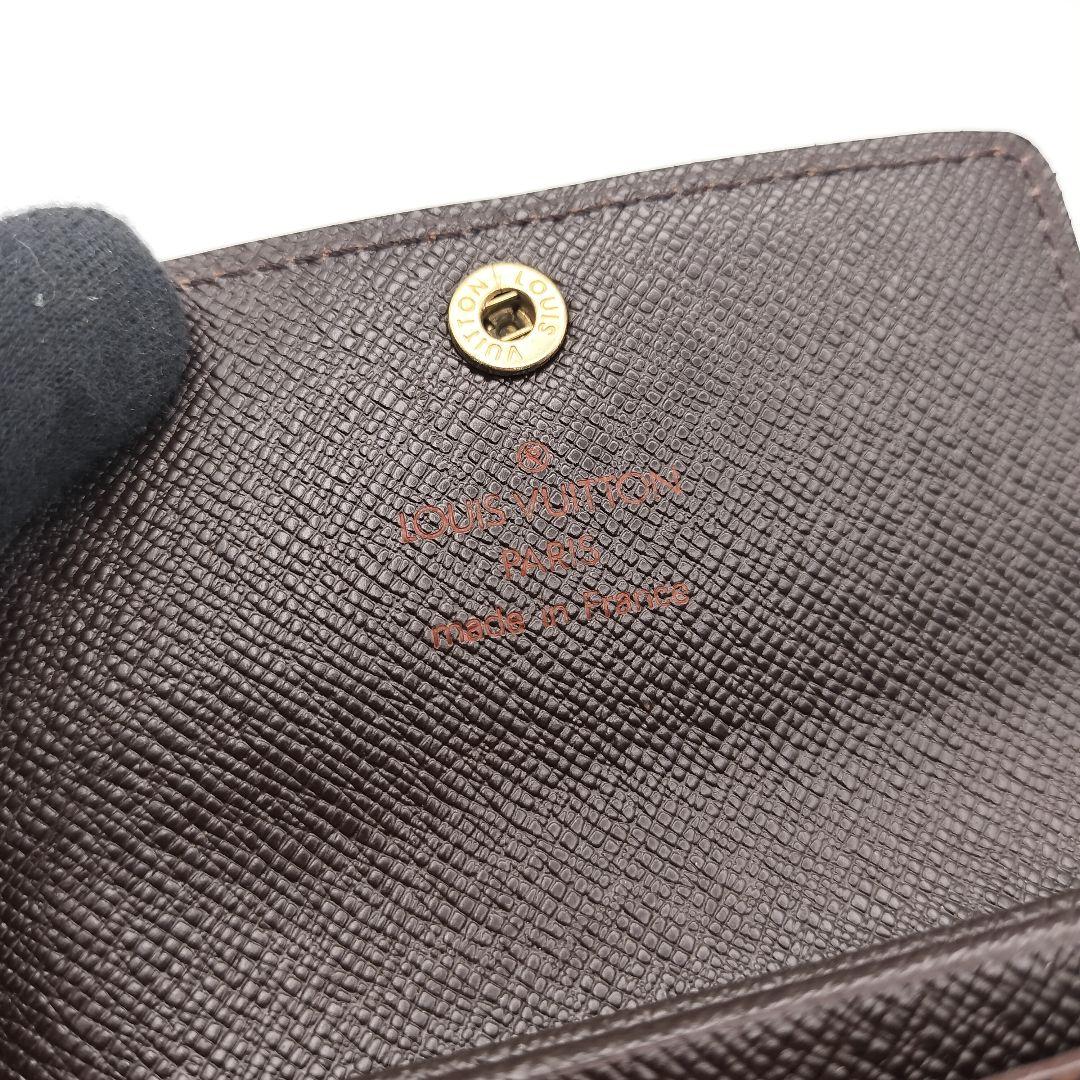 ルイヴィトン　ケース　財布　ポルトモネプラ　ブラウン