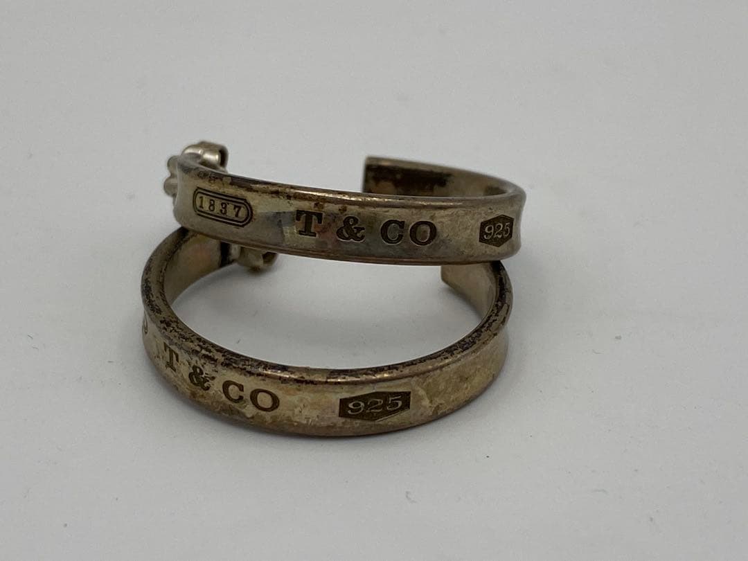 Tiffany & Co. 925シルバー 1837 ナローフープピアス