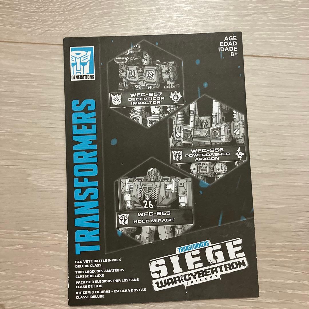トランスフォーマー　シージ　インパクター　ミラージュ　ファンボートバトル3パック