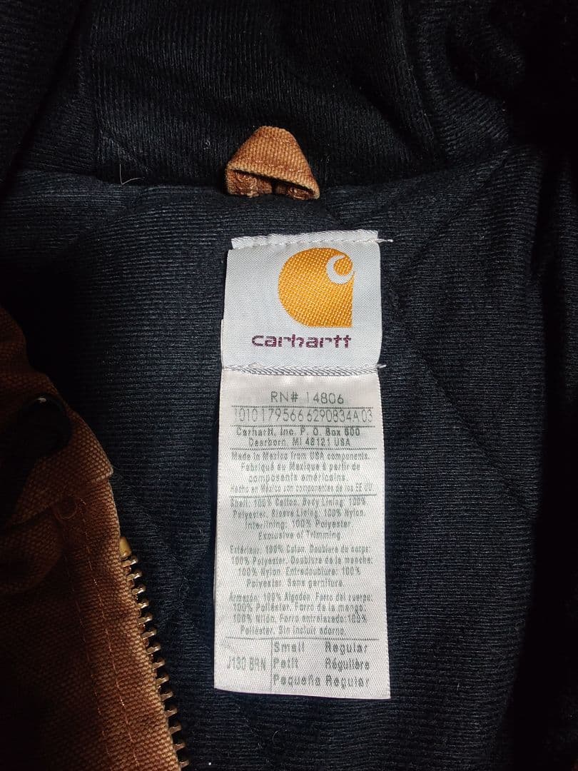 Carhartt　アクティブジャケット　Sサイズ　ブラウン