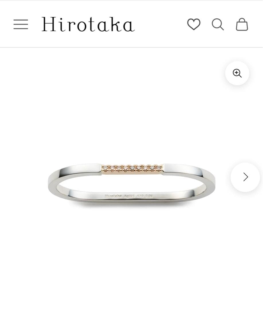 ヒロタカ　ALL ABOUT BASICS ダブル フィンガー リング　新品