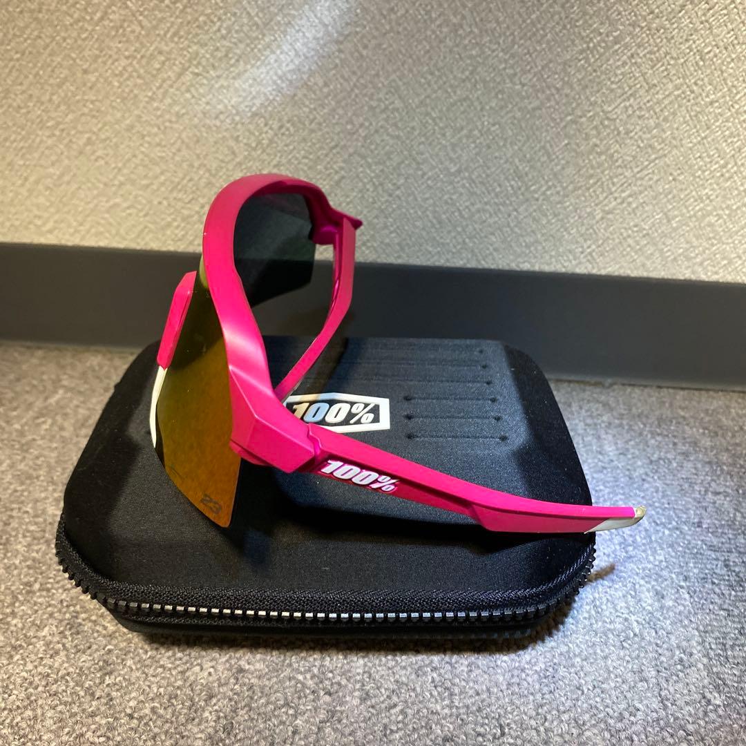 100% ピンクミラーレンズ サングラス タティスモデル　ケース付き
