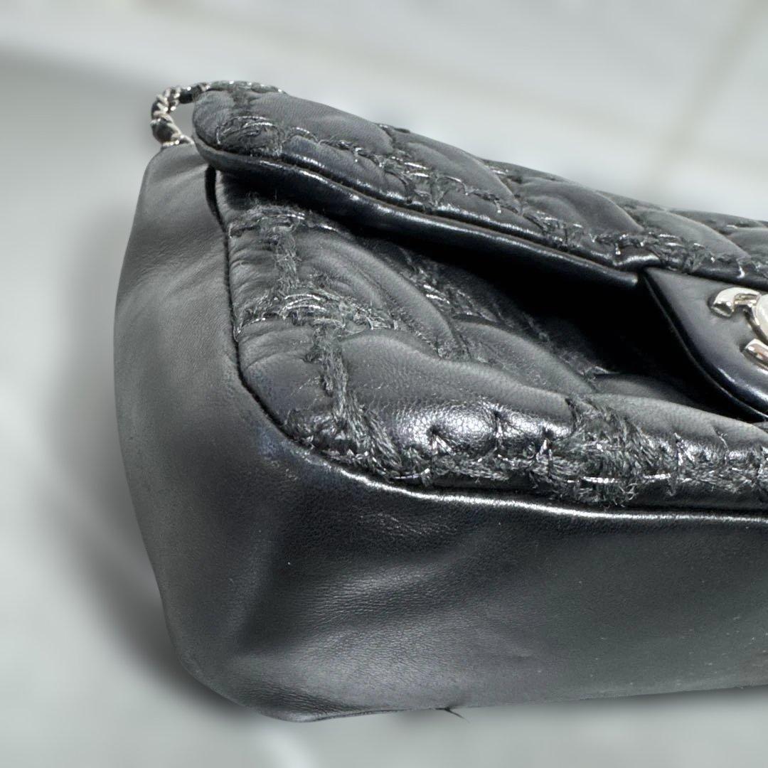 CHANEL シャネル　チェーンショルダーバッグ チョコバー　ツイードステッチ