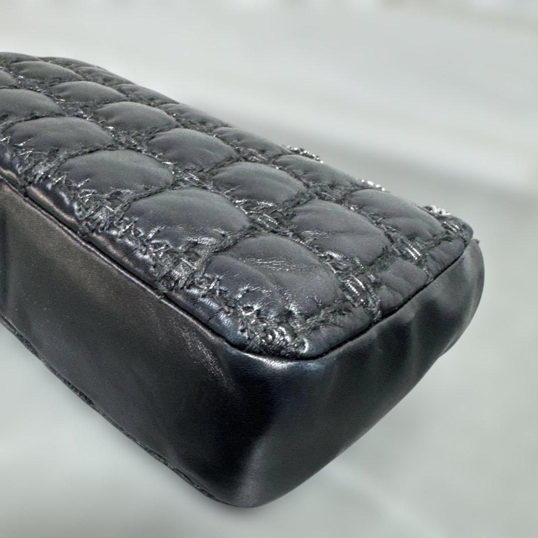 CHANEL シャネル　チェーンショルダーバッグ チョコバー　ツイードステッチ