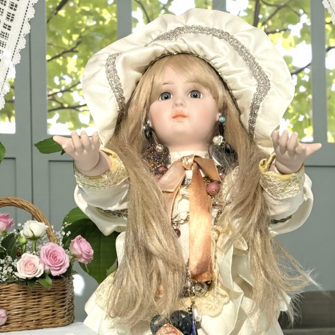 焼きみかん ウエディング ビスクドール ジュモー 幸せを運ぶ人形