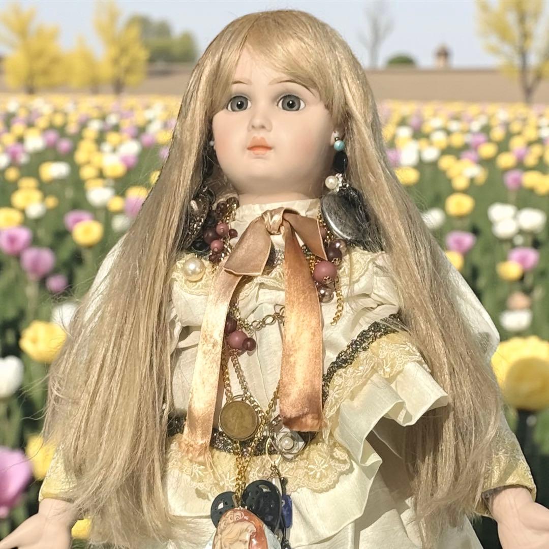 焼きみかん ウエディング ビスクドール ジュモー 幸せを運ぶ人形