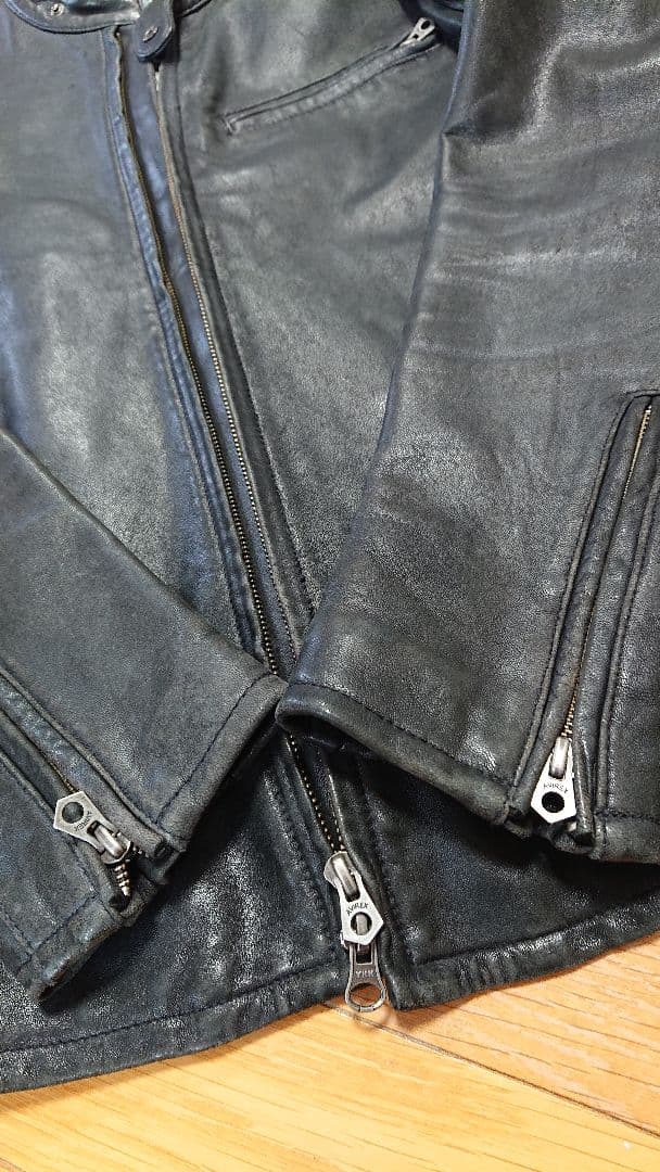 Avirex シングルライダースジャケット XL ブラック