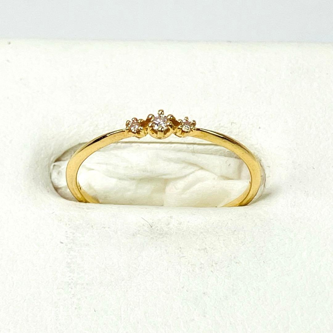 Vendome ヴァンドーム K10YG 天然ダイヤモンド リング