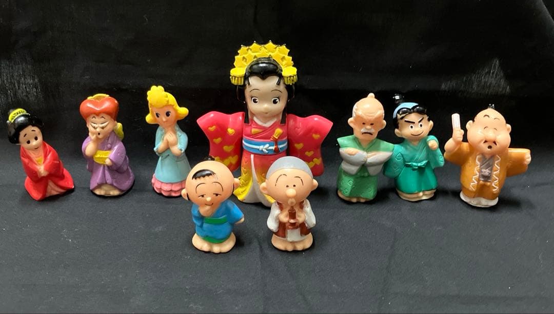 【希少】あんみつ姫あまから指人形8体プラスあんみつ姫フィギュア1体