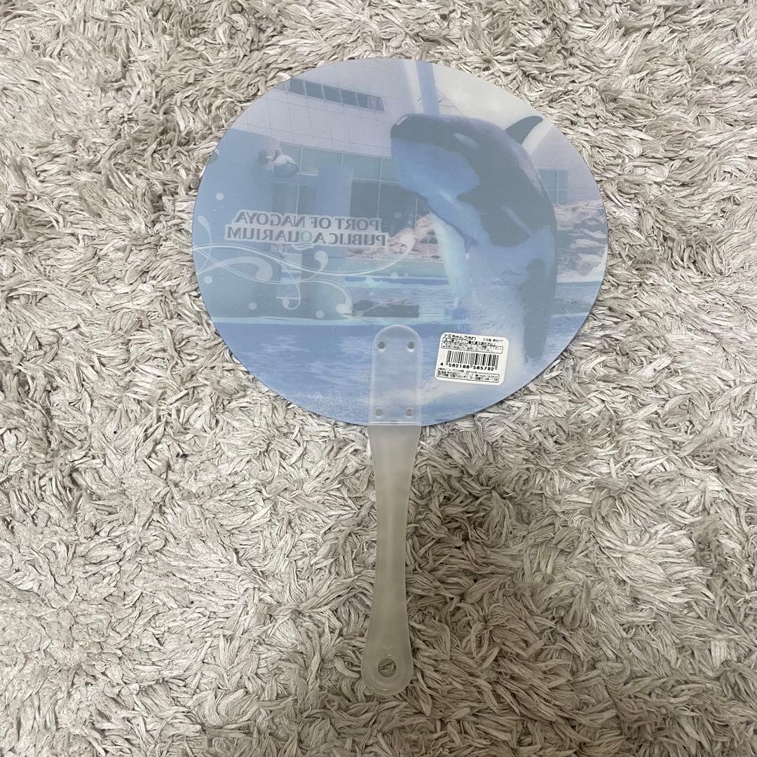 名古屋港水族館　シャチ　ナミちゃんうちわ