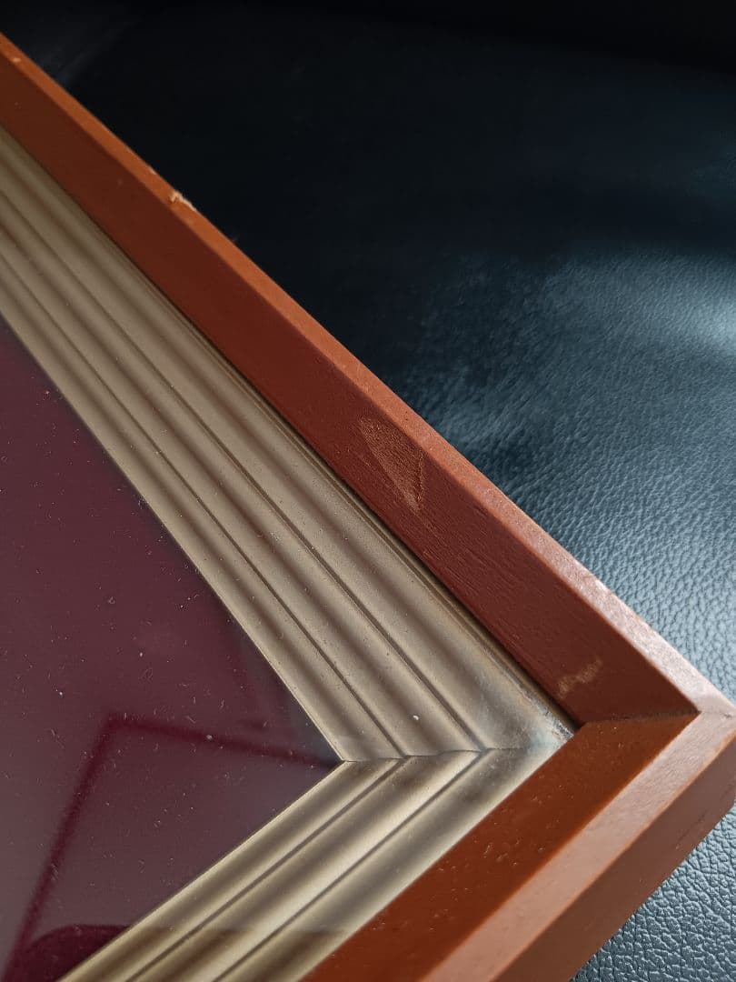 Bernard Buffet: ヴィンテージ額装アート複製画 -「赤い花」