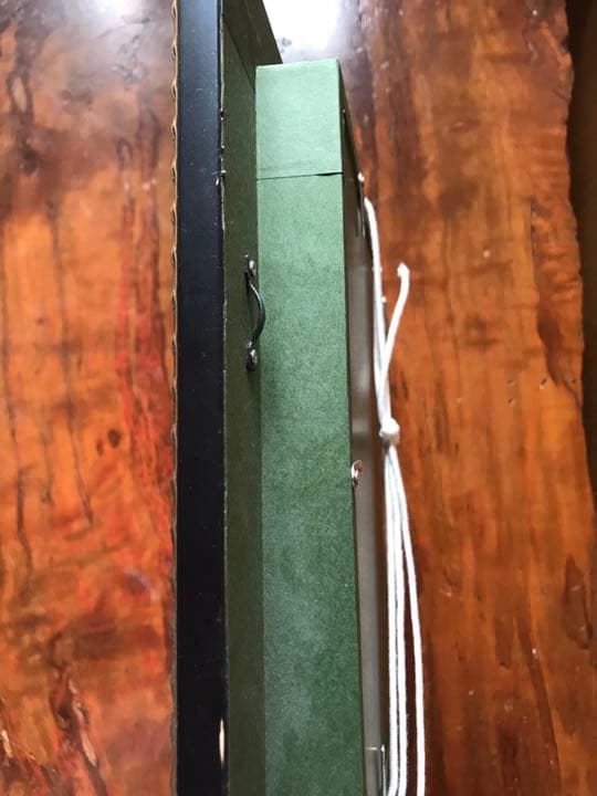 【真筆】渡部ひでき作　油絵『薔薇』 油彩　厚塗り画の迫力　額縁付　静物画　送料込