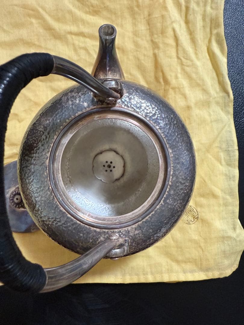 純銀製 湯沸 銀瓶 煎茶道具