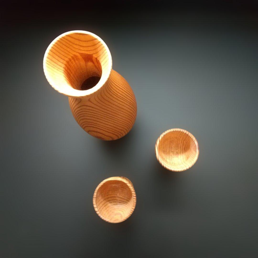 【 未使用 】 屋久杉 木製 酒器 銚子 とっくり