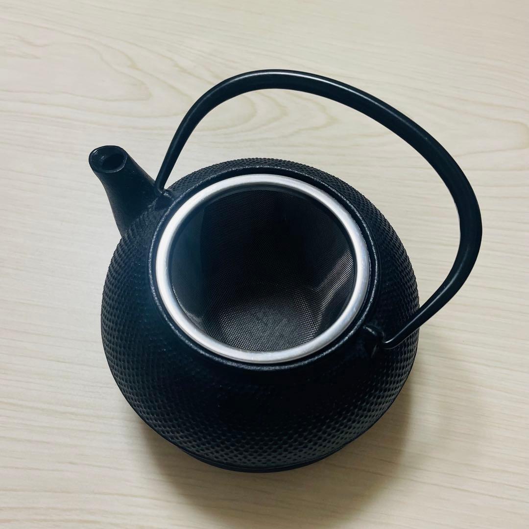 岩鋳 鉄瓶 急須 5型 茶こし・釜敷付き 650ml 南部鉄器