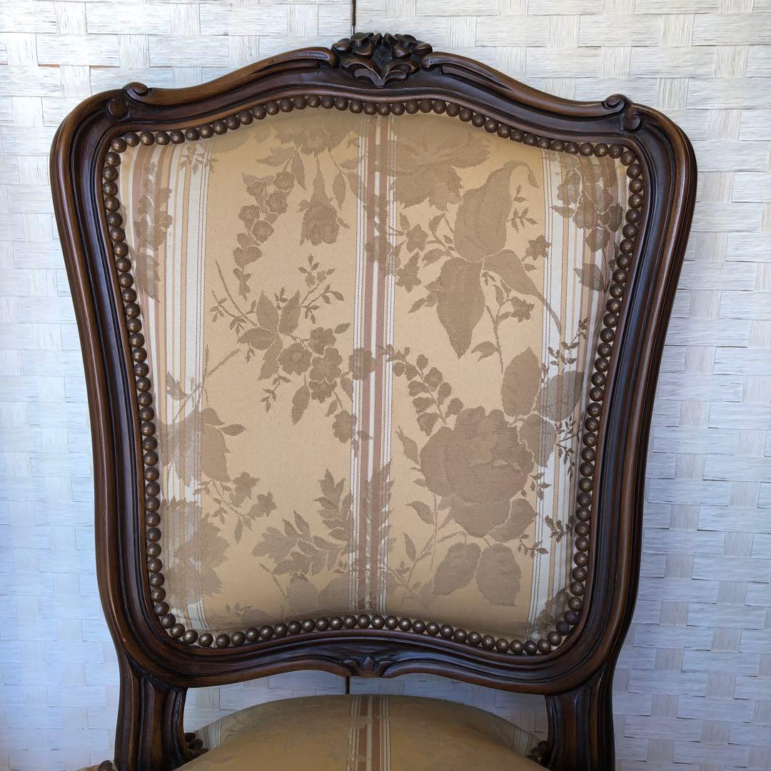 あ1 domani ドマーニ 椅子 カリモク ルイ15世 猫脚 アンティーク2脚