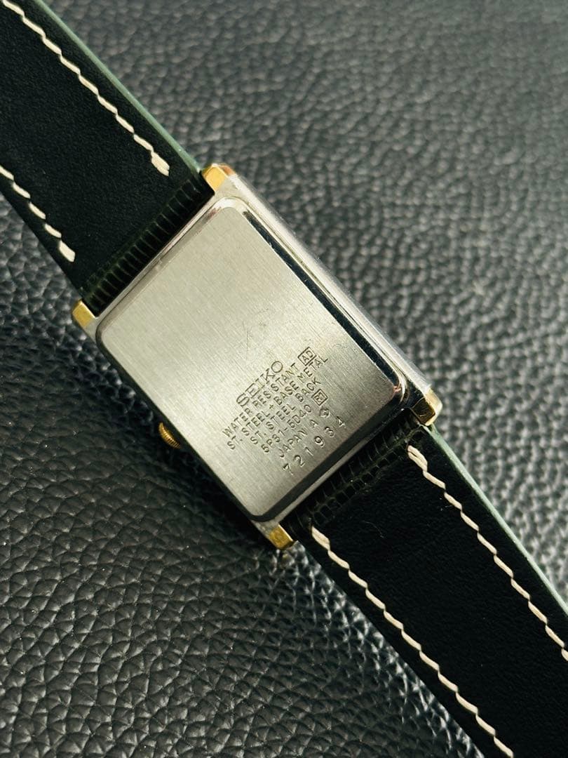 【ドム】Vintage Seiko tank セイコー タンク 腕時計