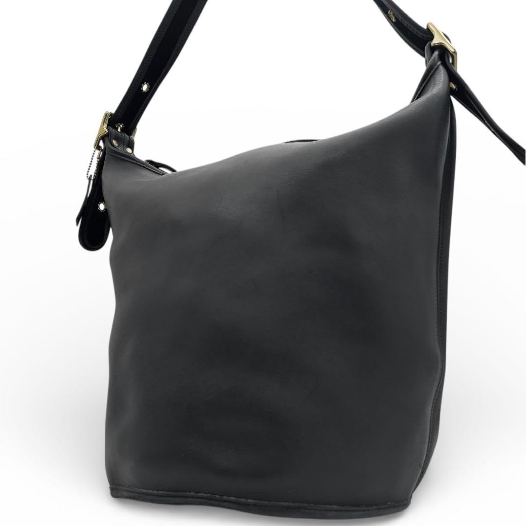 バッグ Old Coach Shoulder Bucket Bag Black Y2k