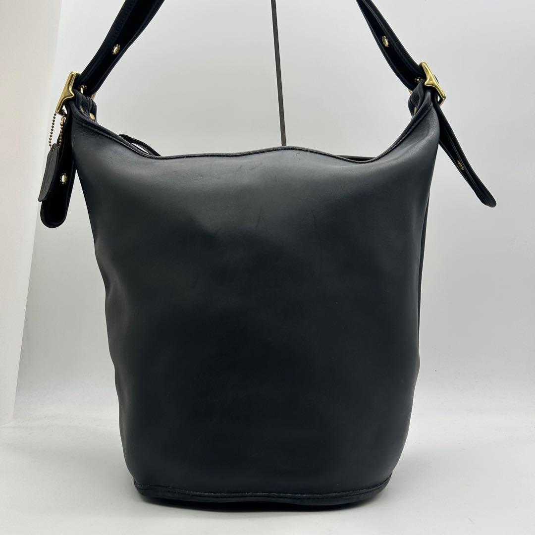バッグ Old Coach Shoulder Bucket Bag Black Y2k