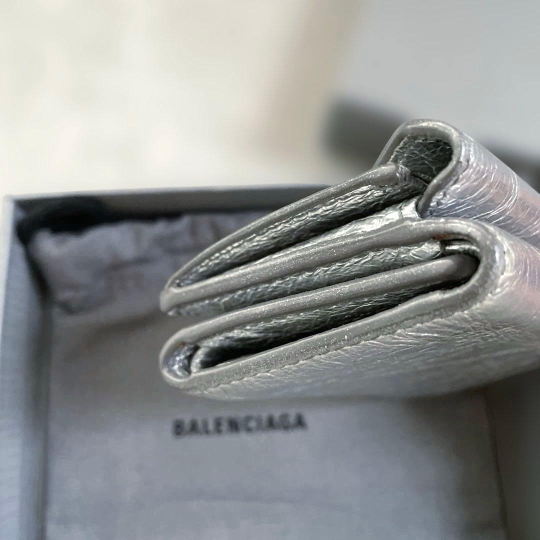 チロメchan！バレンシアガ ペーパーミニウォレット 三つ折り財布