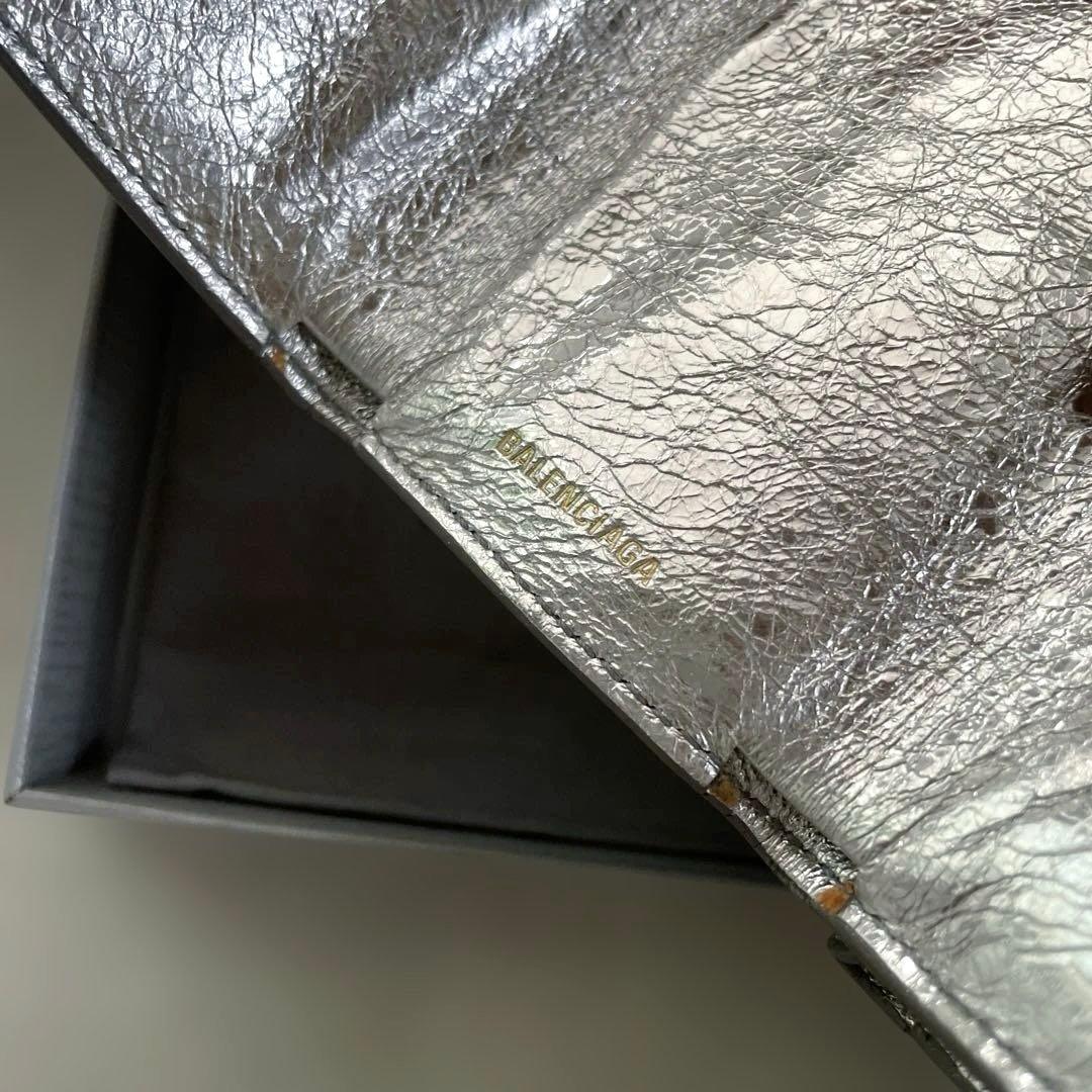 チロメchan！バレンシアガ ペーパーミニウォレット 三つ折り財布