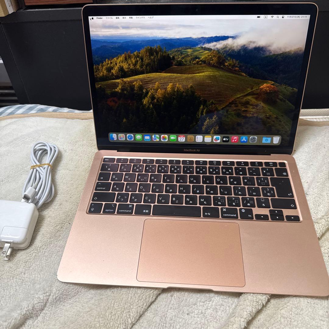 N*N様 MacBook Air M1ゴールド 充電器付きメモリ8GB SSD2