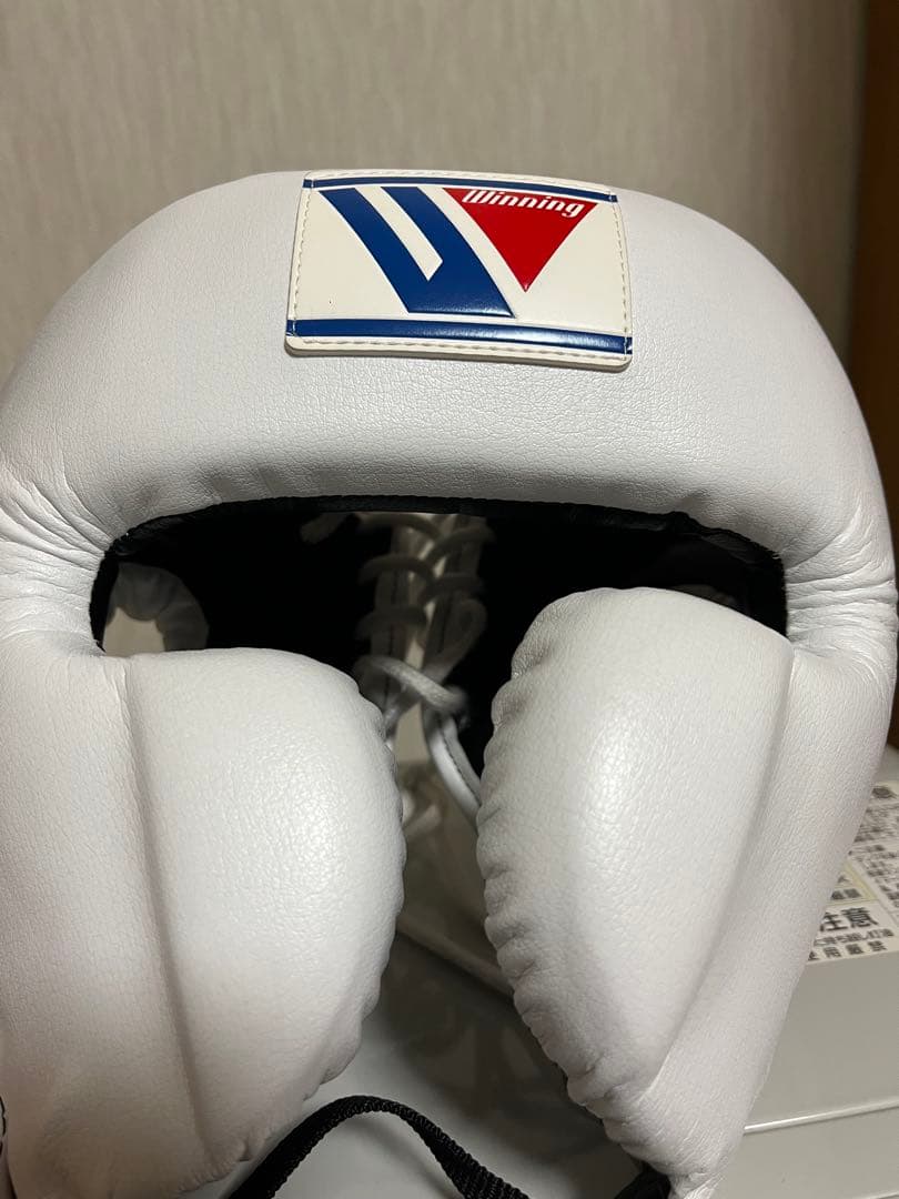 outboxerWinning ヘッドギア ホワイト レースアップ