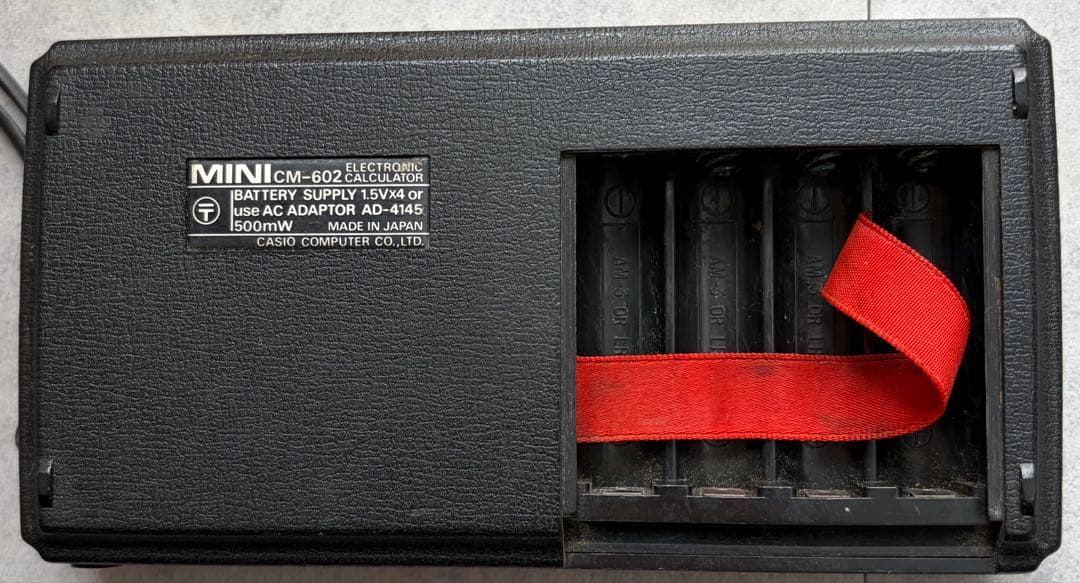 【ジャンク】カシオミニCASIO MINI電卓レトロ CM-602