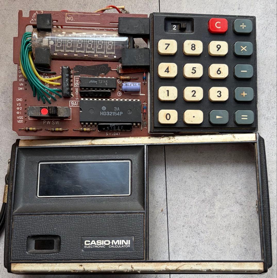 【ジャンク】カシオミニCASIO MINI電卓レトロ CM-602