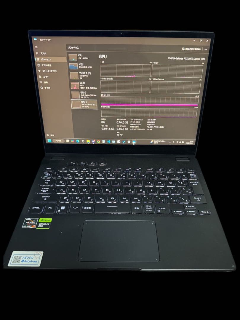 ROG FLOW X13 GV301RC-R76R3050BY ノートPC