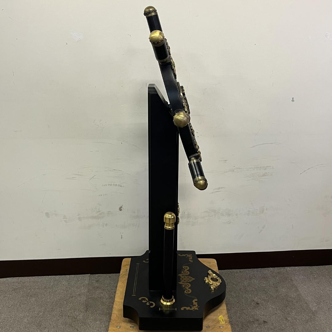 157 船舵 舵輪 飾り 高級 装飾 マリン アンティーク 高さ115㎝