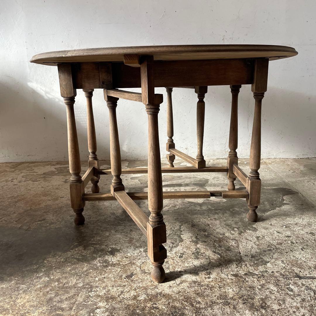 ビンテージ　ゲートレッグテーブル ドロップリーフテーブル 剥離